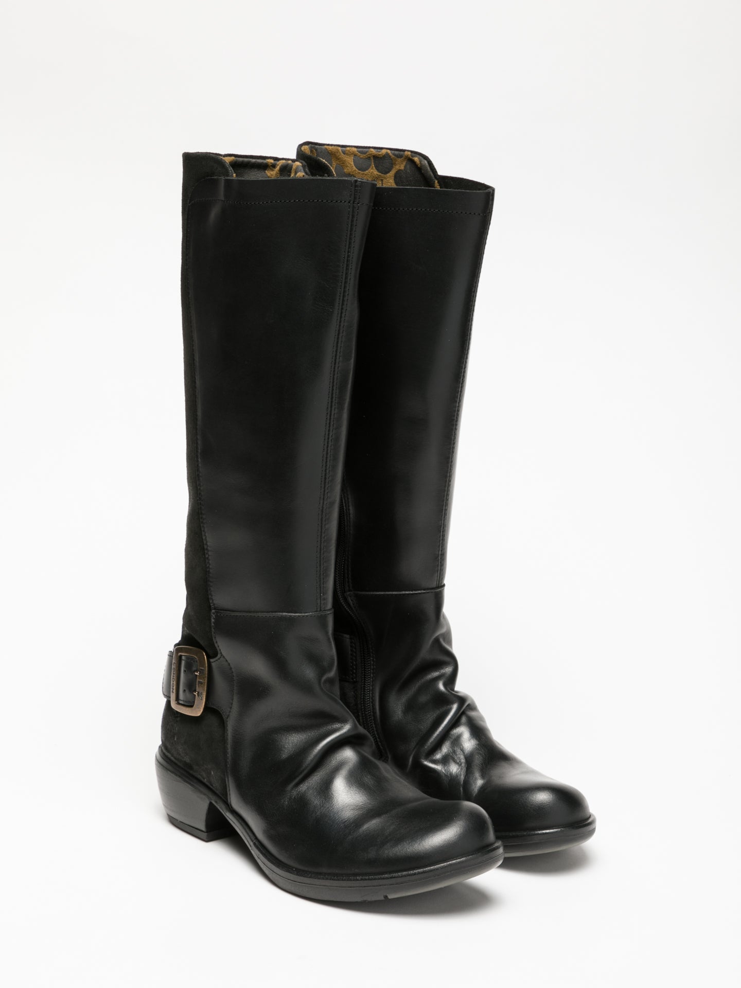 Fly London Black Knee-High Boots